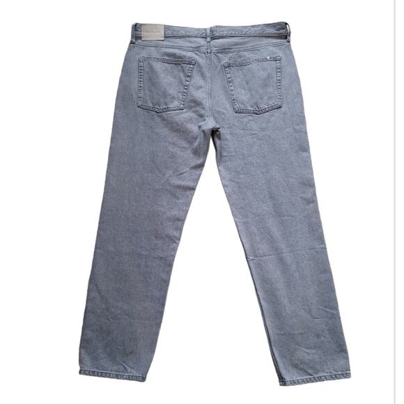 Everlane Relaxed High Rise Straight Jeans Organic Cotton Size 32L Actual 39 Gray - Picture 2 of 10